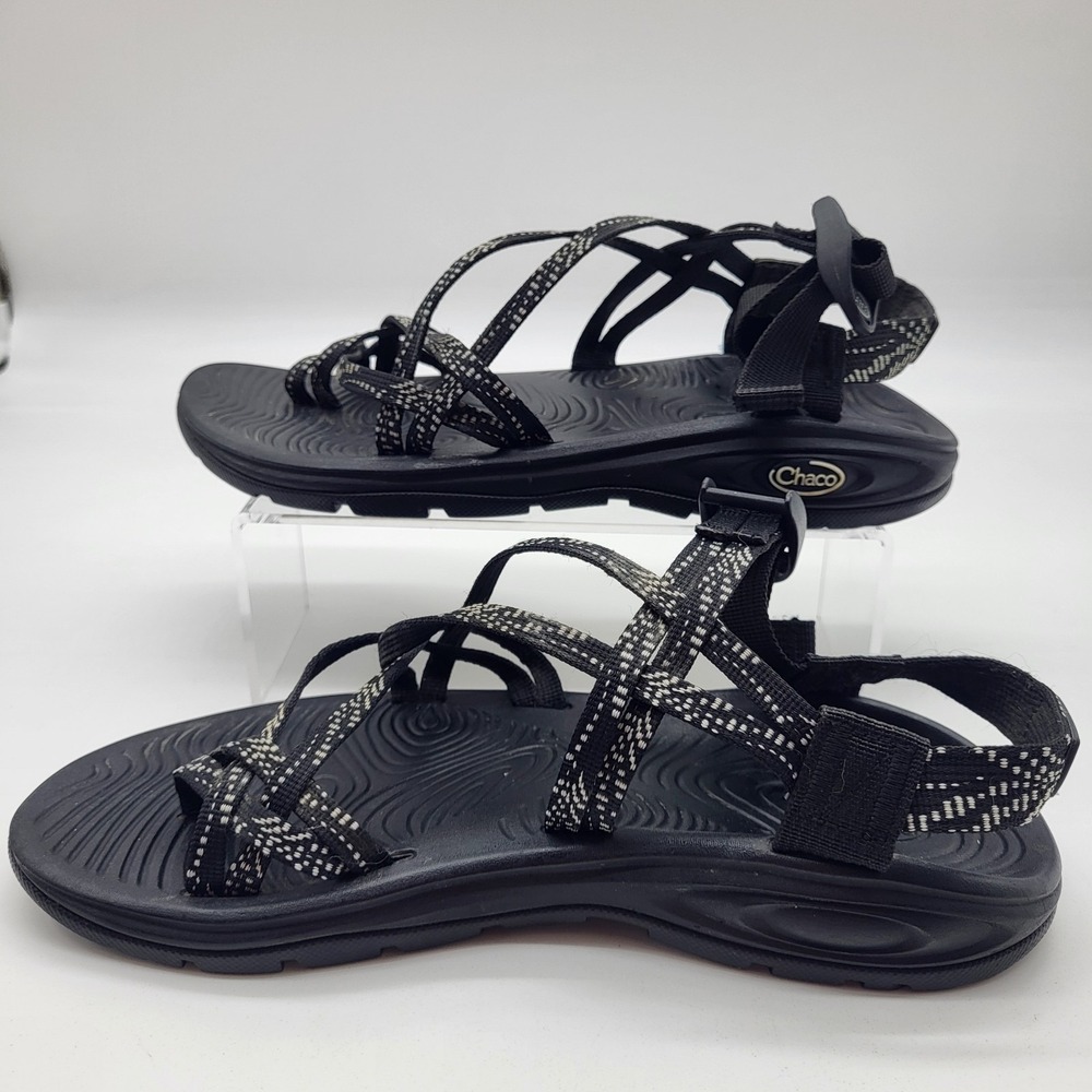 Chaco Z Cloud X/2 Outdoor Hiking Water Sandals White & Black Size 9 - Picture 8 of 16